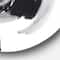 Designart - Monochrome Portrait of African American Woman IV - Modern Metal Circle Wall Art
